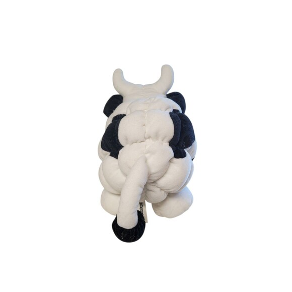 Vintage Commonwealth Puffy Cow Black & White Quilted Stuffed Animal 16" Soft - Picture 3 of 6